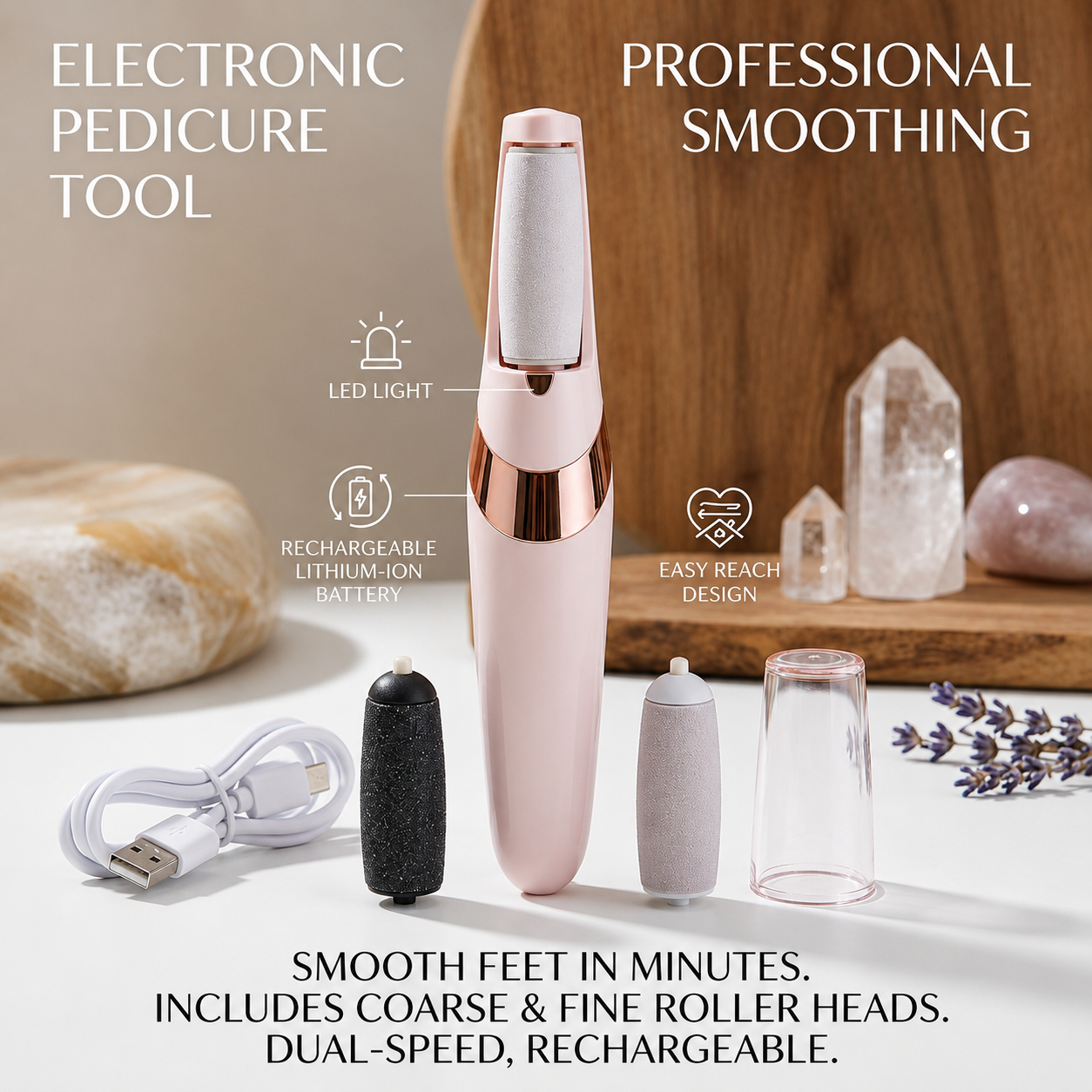 SmoothSteps™ Rechargeable Electric Callus Remover